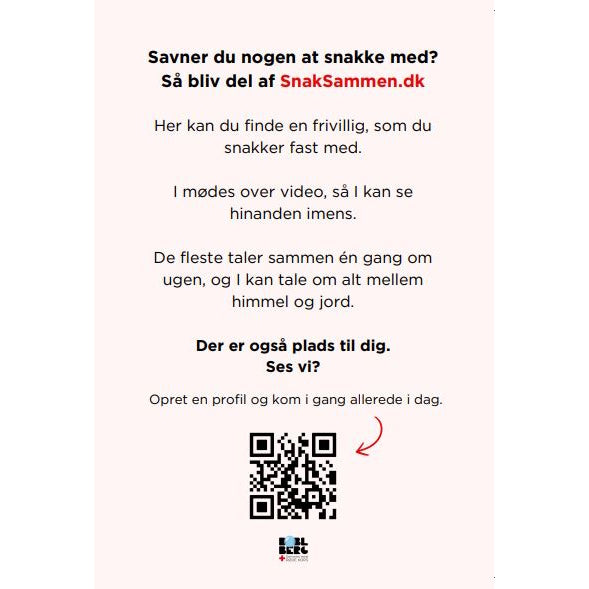 Postkort - SnakSammen: Savner du nogen at snakke med?