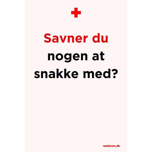Postkort - SnakSammen: Savner du nogen at snakke med?