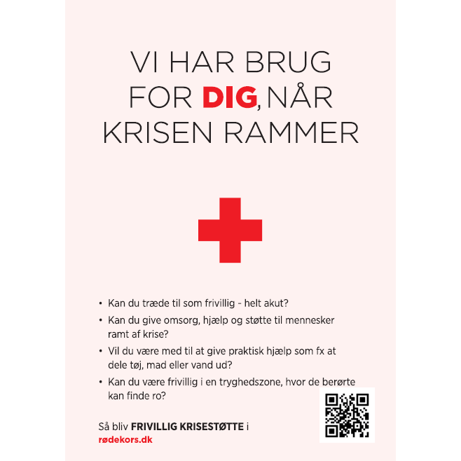 Postkort - Vi har brug for dig, når krisen rammer