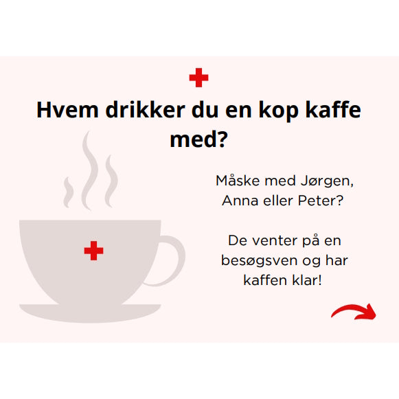 Postkort – Bliv besøgsven (kaffekop)