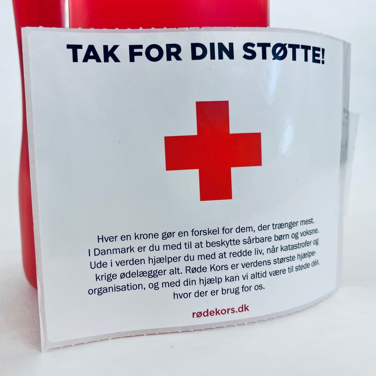 Rød indsamlingsbøsse (1 stk)