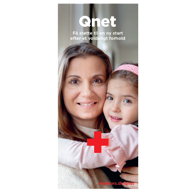 Folder: Qnet - få støtte til en ny start efter et voldeligt forhold.