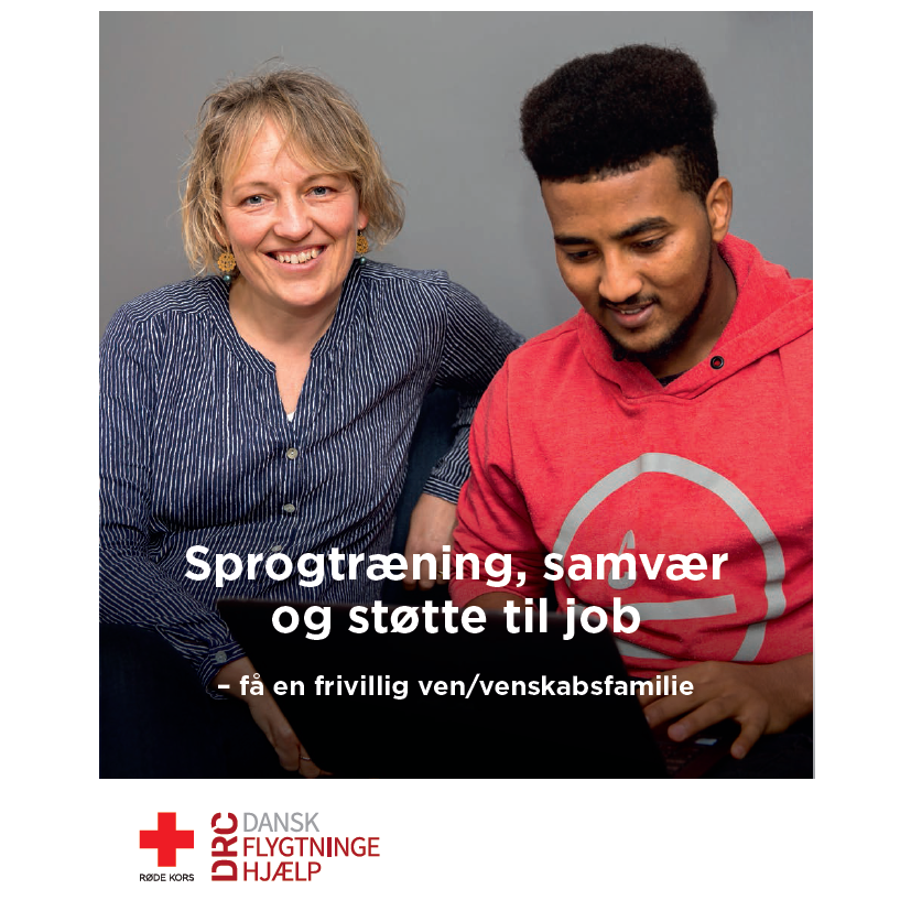 Hæfte: "Sprogtræning, samvær og støtte til job – få en frivillig ven/venskabsfamilie"