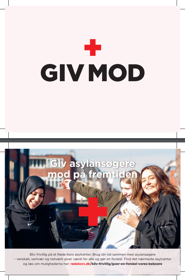Rekrutteringspostkort til asylfrivillige