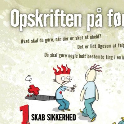 Førstehjælpsplakat - mellemtrin