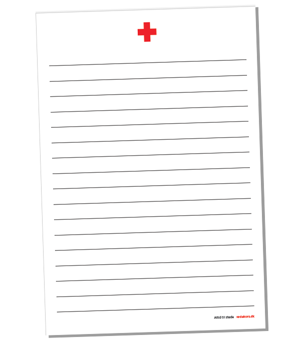 Røde Kors notesblok