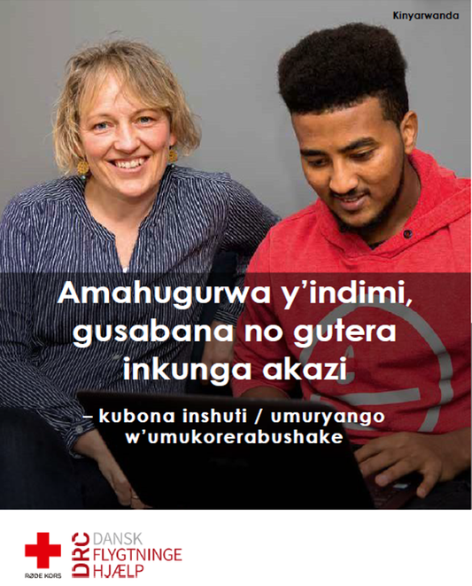 Hæfte - Sprogtræning, samvær og støtte til job – få en frivillig ven/venskabsfamilie (kinyarwanda)