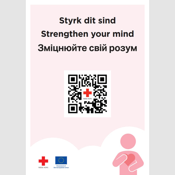 Plakat - Styrk dit sind – Røde Kors Frivilligshop