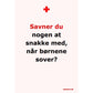 Postkort - SnakSammen: når børnene sover?