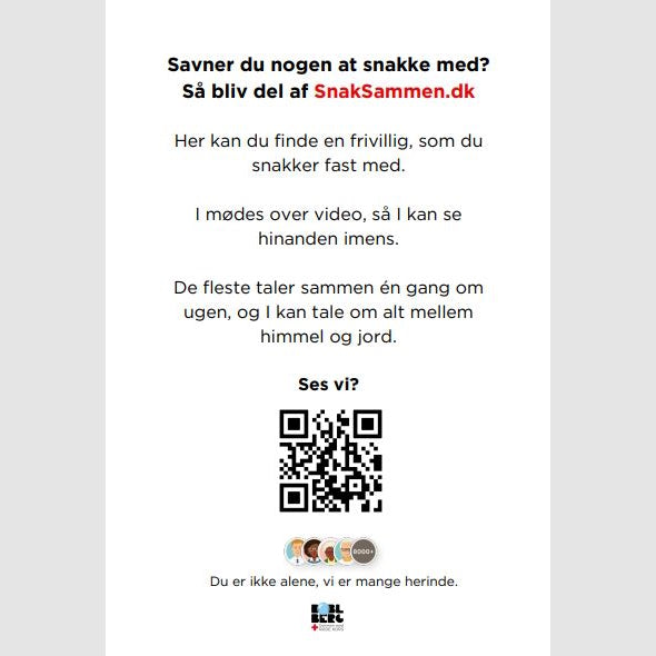 Postkort - SnakSammen: Savner du at snakke med nogen?