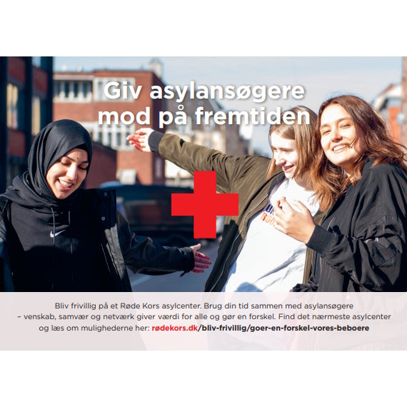 Rekrutteringspostkort til asylfrivillige