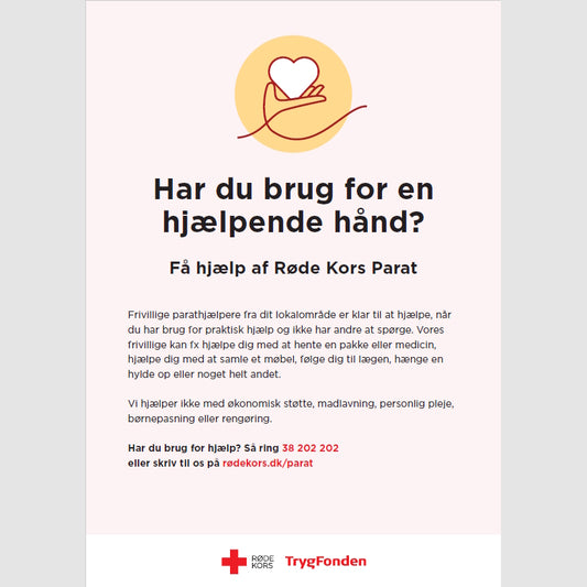 Modtagerplakat – Har du brug for en hjælpende hånd