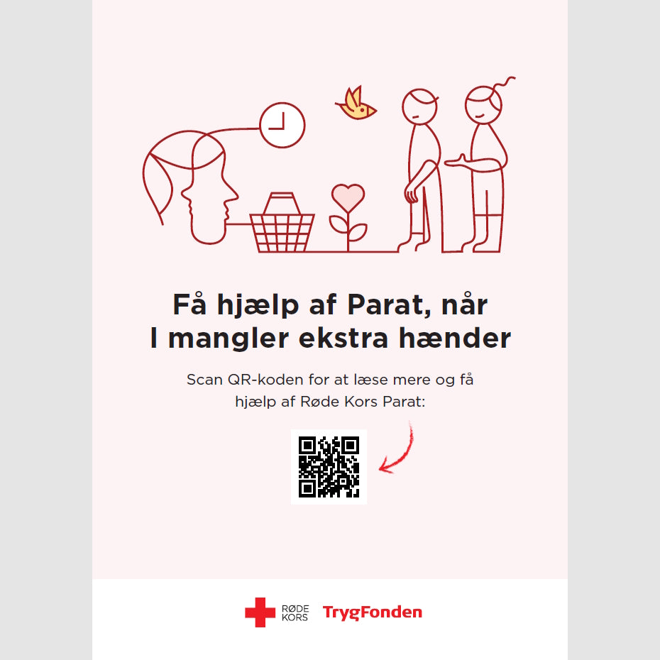 Røde Kors Parat arrangementer-postkort: Få hjælp af Parat, når I mangl ...