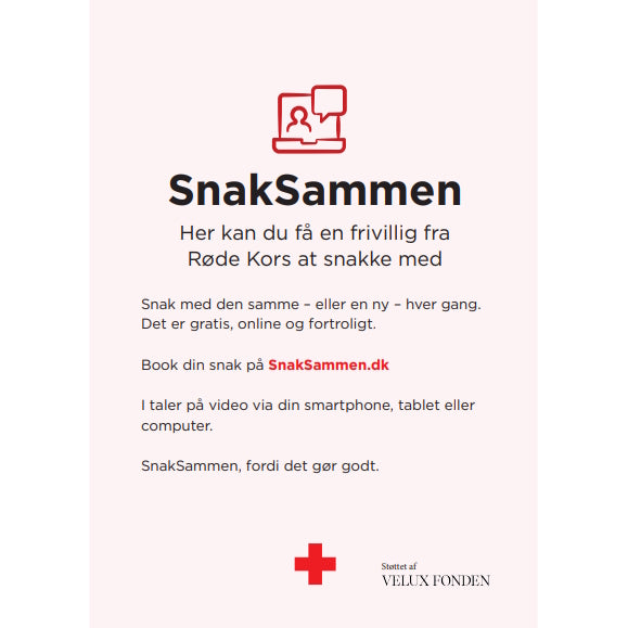 Postkort - SnakSammen: Snak med en frivillig fra Røde Kors