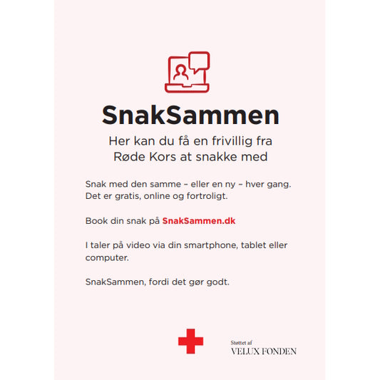 Postkort - SnakSammen: Snak med en frivillig fra Røde Kors