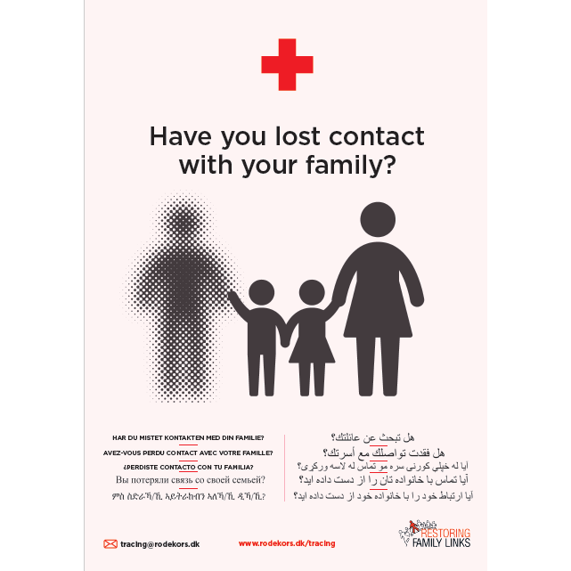 Plakat A2 - ”Har du mistet kontakten med din familie?”