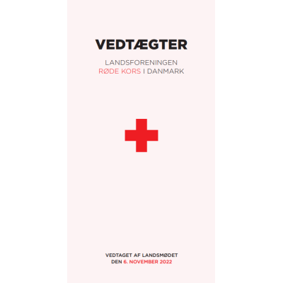 Vedtægter for Røde Kors i Danmark - folder
